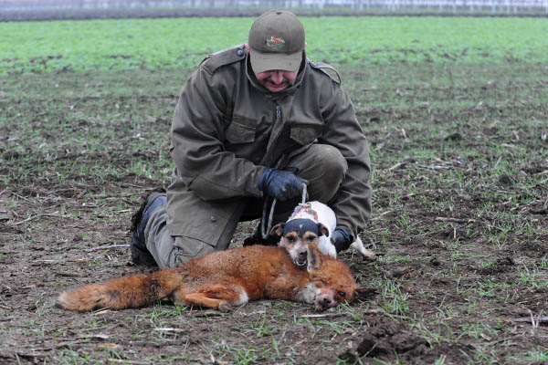 Caron mit seinem ersten Fuchs